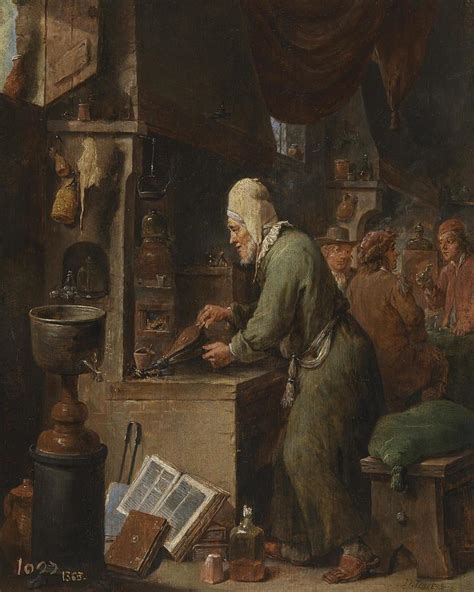 The Alchemist Painting By David Teniersthe Younger Fine Art America