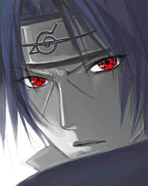 Cool Itachi Uchiha Animes Paint By Numbers Paint By Numbers