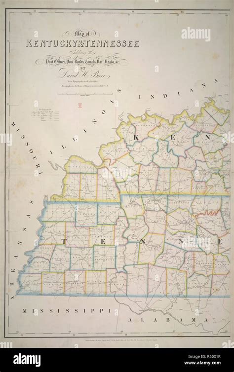 Political Map Of Kentucky Banque De Photographies Et Dimages à Haute