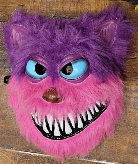 Target Cheshire Cat Smiling Alice In Wonderland Halloween Mask Pink Purple Ebay