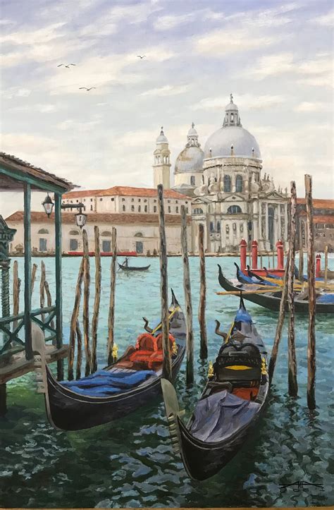 Venice Original Oil Painting Landscape Wall Art Oil Etsy