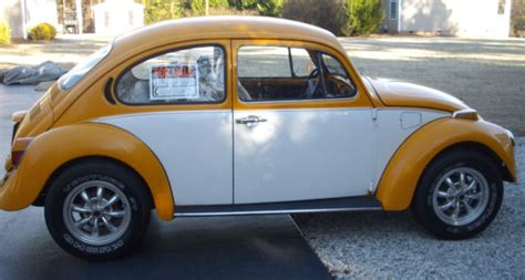 1974 Two Tone Yellow Vw Beetle Classic Volkswagen Beetle Classic