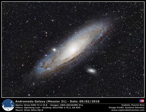 Messier 31 Galaxia Espiral En La Constelación De Andrómeda Captando
