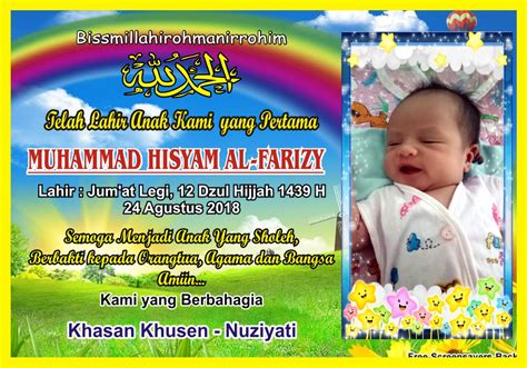 Contoh Banner Nama Bayi Walimatut Tasmiyah