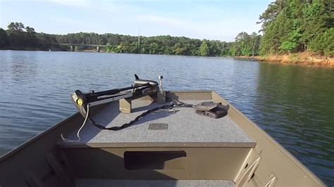 Jon Boat With Side Console On The Lake Youtube