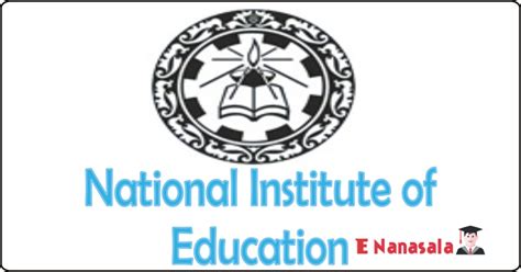 National Institute Of Education 2022 Archives E Nanasala