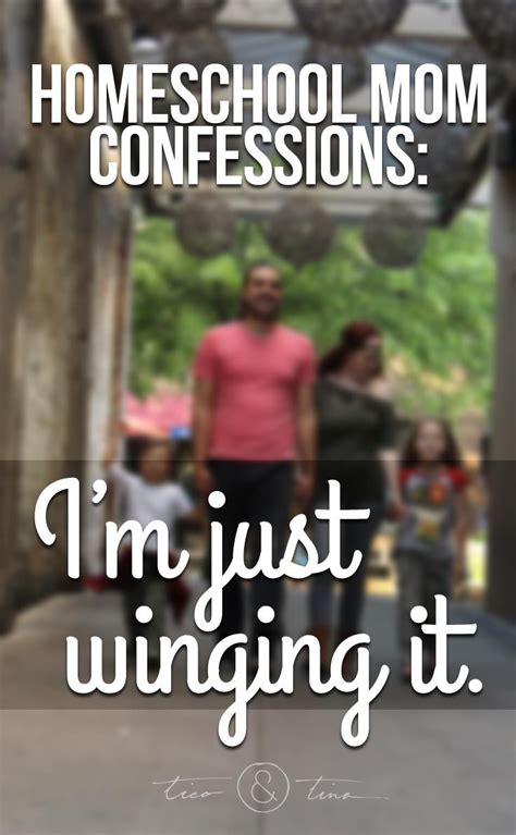 Homeschool Mom Confessions Im Just Winging It The Mommy Mess