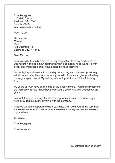 Looking Good Resignation Letter Sample Due To Poor Management Quality