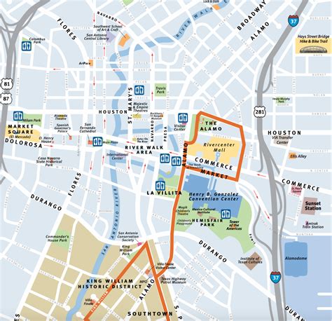 27 Map Of San Antonio Attractions Maps Online For You