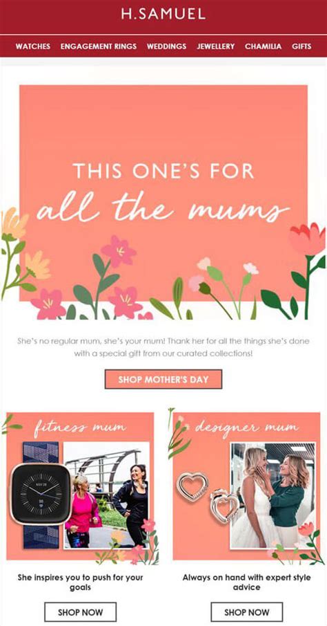 8 Mothers Day Email Campaign Templates Subject Line Ideas Sender
