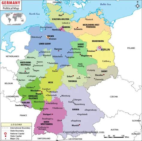 Karte von Deutschland mit Bundesländern DOWNLOAD KOSTENLOS