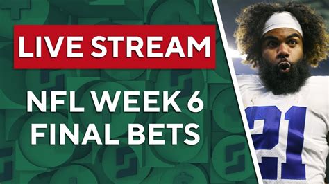 Live Stream NFL Week 6 Predictions Best Bets Player Props Stats