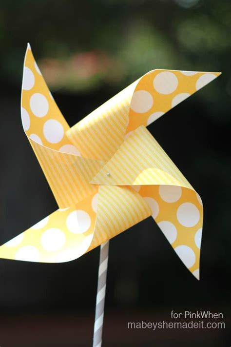 A Fun Diy Pinwheel Post With Free Template Perfect For Summer Parties