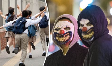 Newcastle Schoolchildren Being Scared By Pranksters Dressed As Clowns Uk News Uk
