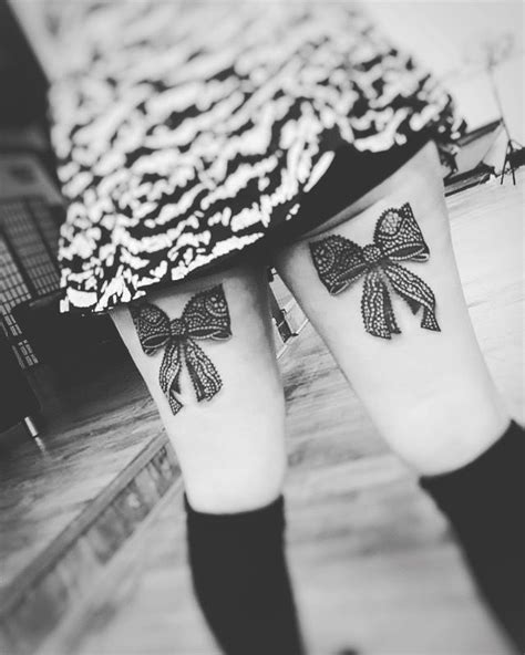 Top 63 Bow Tattoo On Back Of Thigh Latest Incdgdbentre