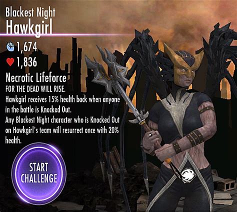 Injustice Mobile Blackest Night Hawkgirl Challenge