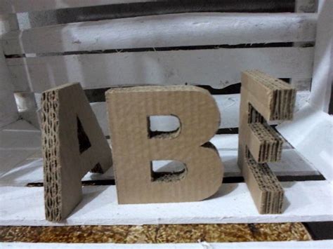 Como Fazer Letras Em 3d De Papelão