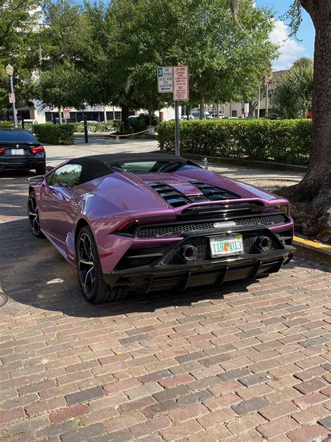 Lamborghini Huracán Evo Spyder Specced In Se30 Purple Spotted In