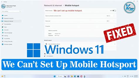 How To Fix We Can T Set Up Mobile Hotspot Error In Windows 11 10 YouTube