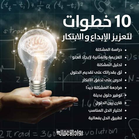 10 خطوات لتعزيز الإبداع والابتكار مجلة رواد الأعمال