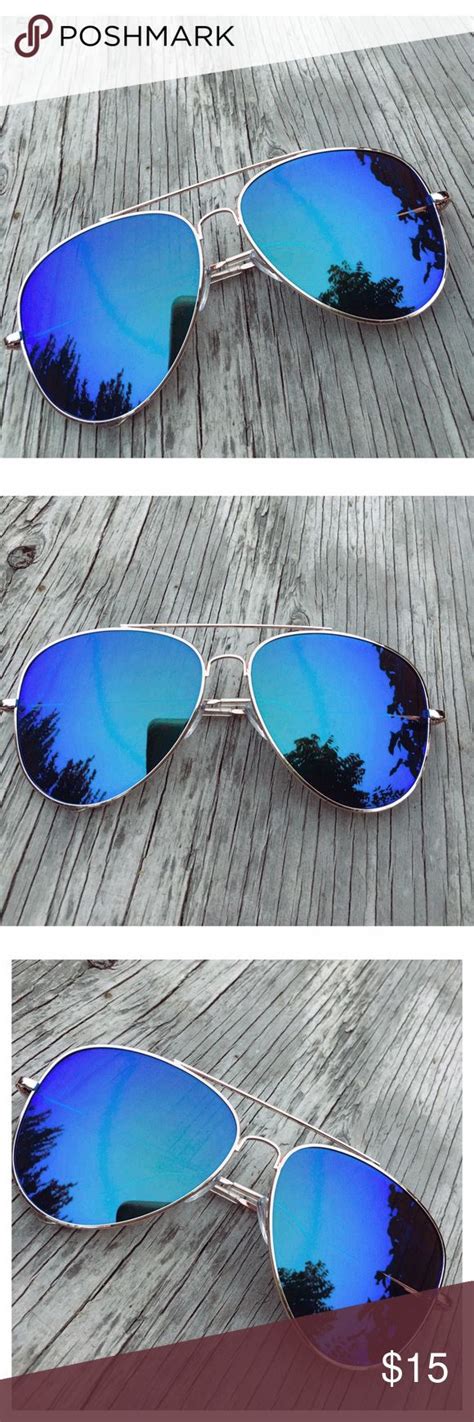 Sale Blue Aviator Sunglasses Mirrored Sunglasses Blue Aviator Sunglasses Blue Aviators