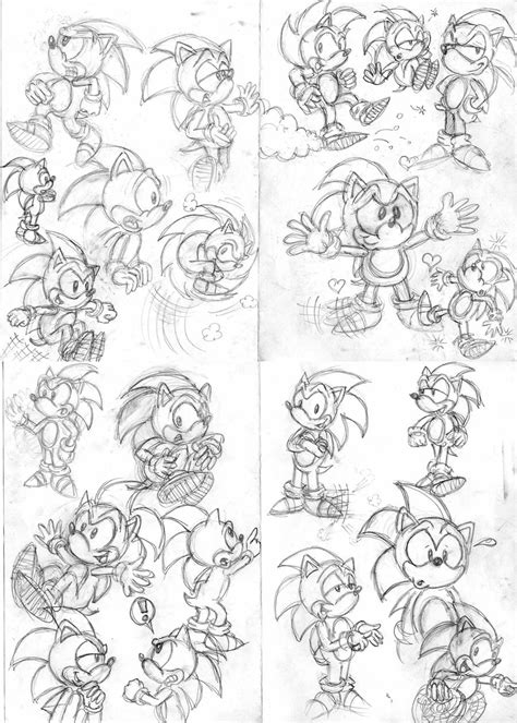 Archie Sonic Sketches By Geexy Thingie On Deviantart