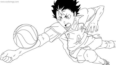 Individuals now are accustomed to using the internet in gadgets to see image and video information for inspiration, and according to the name of the article i will discuss about anime. Haikyuu Coloring Pages Yu Nishunoya Playing Volleyball ...