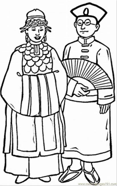 Coloring Pages Chinese China Ancient Printable Colouring