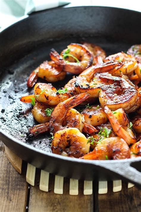 Honey Garlic Shrimp Skillet 20 Mins To Make Serves 4 Food Seafood