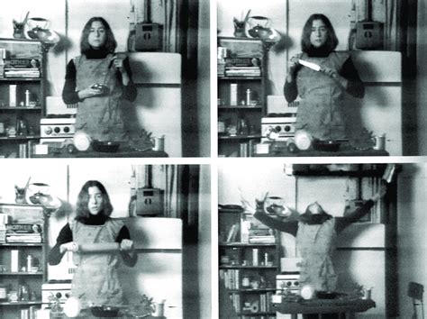 Stills Do Vídeo Semiotics Of The Kitchen 1975 De Martha Rosler O