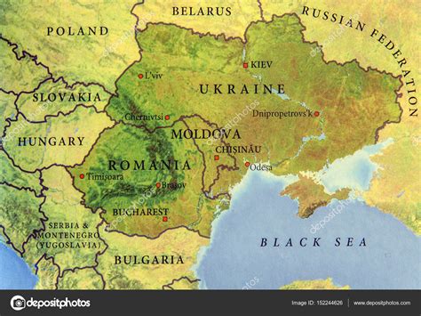 Rinnova o modifica la tua autorizzazione ai cookie. Geographische Karte der europäischen Land Ukraine ...