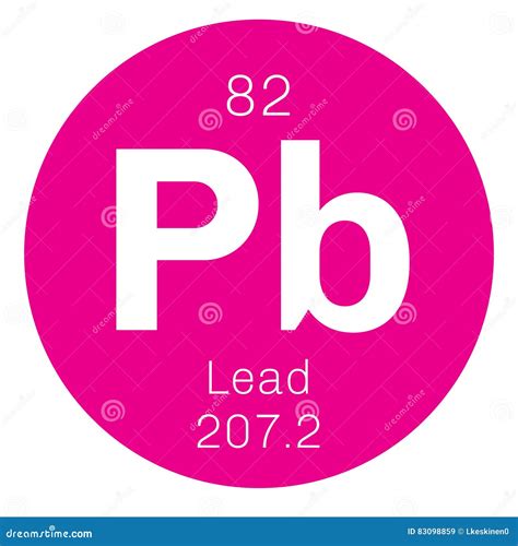 Lead Chemical Symbol Royalty Free Stock Photo