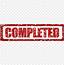 One Hundred Percent Complete Stamp 459227  Completed Project PNG Image
