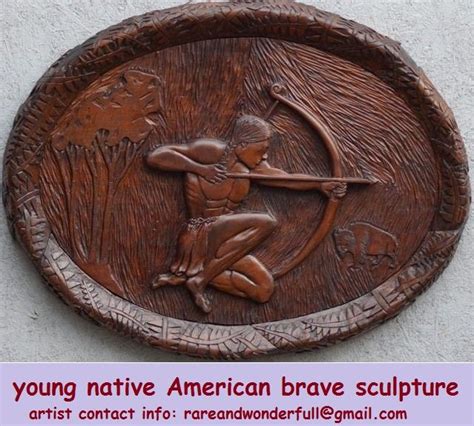 Pin By Boisartiste On Native American Indian Young Brave That I Carved