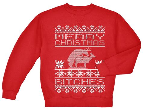 Feo Suéter De Navidad De Renos De Suéter De Navidad Graciosos Etsy