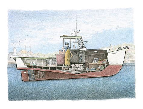 Lobster Boat No 1 125 X 95 The Scow