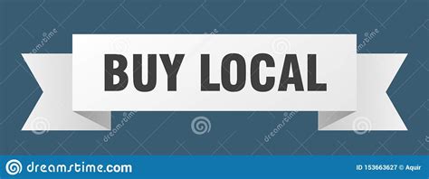 Buy Local Ribbon Stock Vector Illustration Of Sticker 153663627