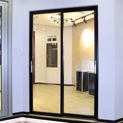 china 2020 latest design narrow frame aluminum sliding door with double tempered glass china