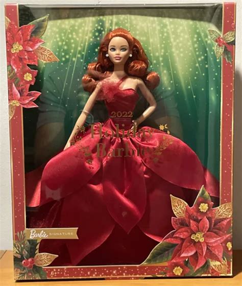 mattel barbie signature 2022 holiday doll walmart exclusive red hair on hand eur 99 61 picclick fr