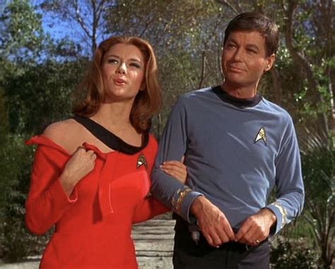 Yeoman Barrows And Dr Mccoy Shore Leave Star Trek Funny Star Trek