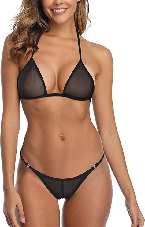 Amazon Com Sherrylo Sheer Bikini See Through Bikinis Mesh Sexiz Pix