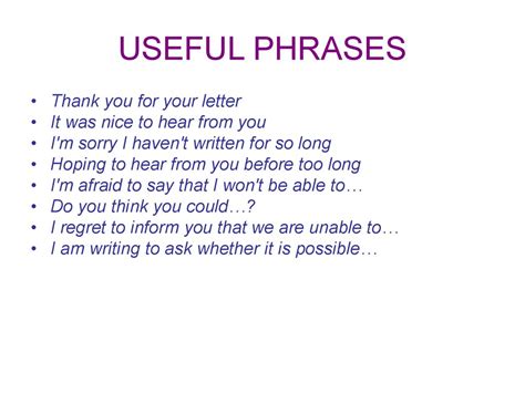 An Informal Letter Online Presentation