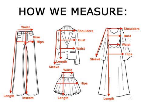 Quick Size Guide How To Measure Clothing For Online Shopping Ebay