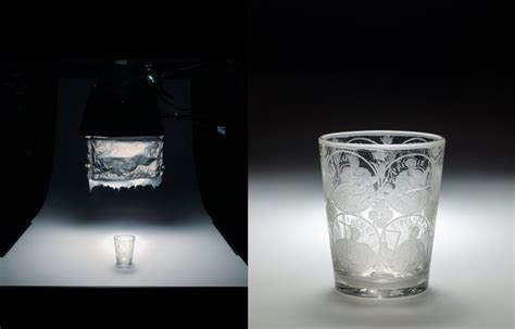 Two Different Shots Of An Ice Bucket And A Glass With Water In It On A