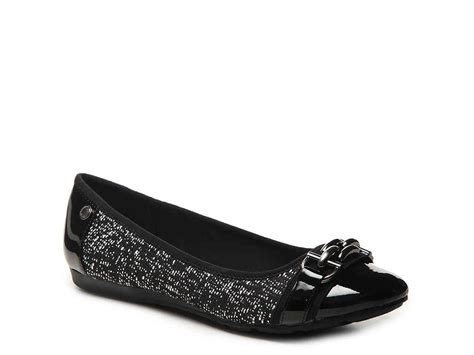 Anne Klein Sport Alexa Ballet Flat Flat Shoes Women Peep Toe Flats