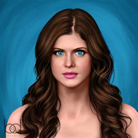 artstation alexandra daddario fan art