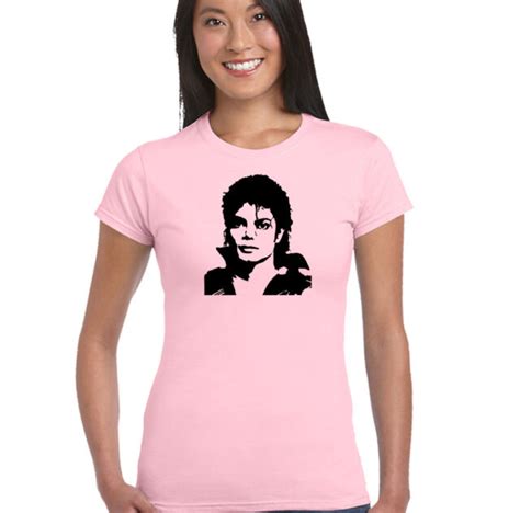 Michael Jackson Bust Womens T Shirt Ebay