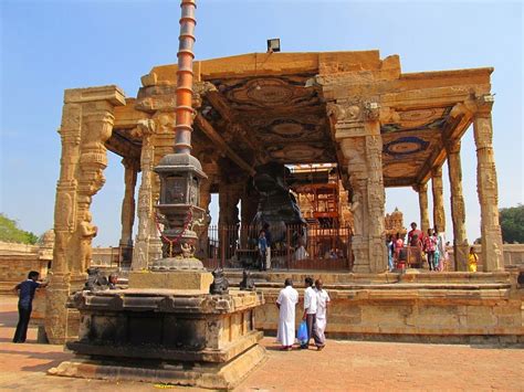Nandi At Tanjore Big Temple Ancient Architecture Incredible India India
