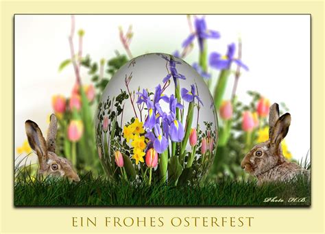 Ein Frohes Osterfest Foto And Bild Fotomontage Gratulation Und