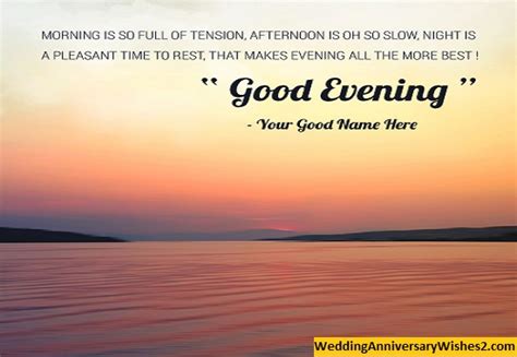 100 Good Evening Wishes Messages Quotes In English